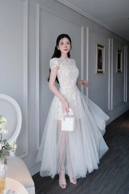 Etherea Lace Tulle Gown