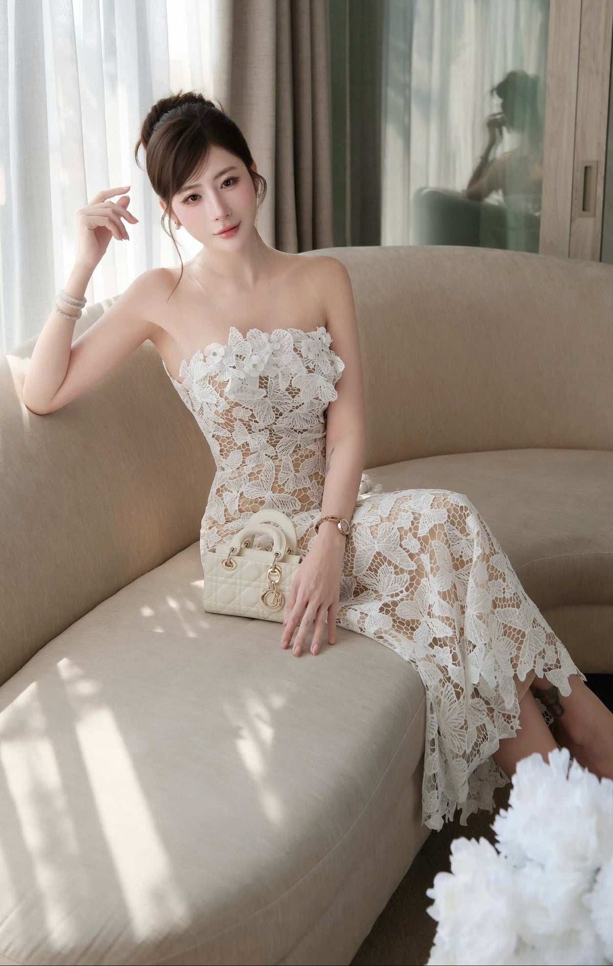 Floral Tube Maxi Dress