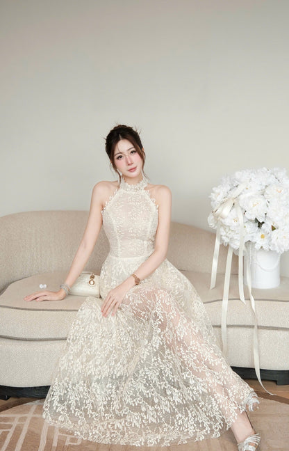 Seraphina Ivory Lace Gown
